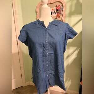 Laurie Felt Blue Button-Down Shirt